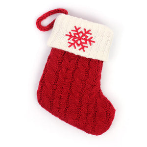 🎄Gestrickte Weihnachtssocke mit Buchstaben🎊