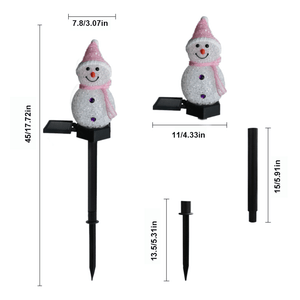 Wasserdichte Solar Schneemann Lampe