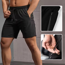 Laden Sie das Bild in den Galerie-Viewer, Shorts für Herren mit Briefdruck und Kordelzug in der Taille