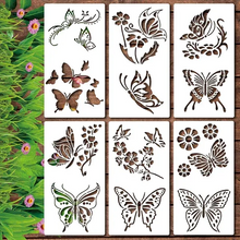 Laden Sie das Bild in den Galerie-Viewer, 🔥DIY-Dekoration🌻 - Gartenzaun große Blumen-Zeichenschablonen