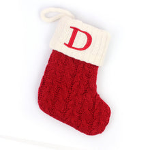 Laden Sie das Bild in den Galerie-Viewer, 🎄Gestrickte Weihnachtssocke mit Buchstaben🎊