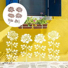 Laden Sie das Bild in den Galerie-Viewer, 🔥DIY-Dekoration🌻 - Gartenzaun große Blumen-Zeichenschablonen