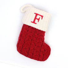 Laden Sie das Bild in den Galerie-Viewer, 🎄Gestrickte Weihnachtssocke mit Buchstaben🎊