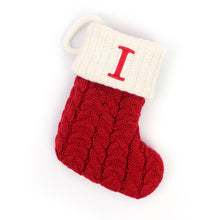Laden Sie das Bild in den Galerie-Viewer, 🎄Gestrickte Weihnachtssocke mit Buchstaben🎊