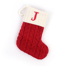 Laden Sie das Bild in den Galerie-Viewer, 🎄Gestrickte Weihnachtssocke mit Buchstaben🎊