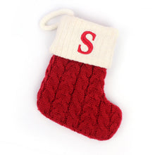 Laden Sie das Bild in den Galerie-Viewer, 🎄Gestrickte Weihnachtssocke mit Buchstaben🎊