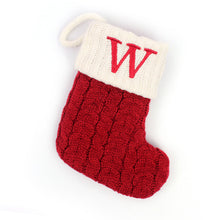 Laden Sie das Bild in den Galerie-Viewer, 🎄Gestrickte Weihnachtssocke mit Buchstaben🎊