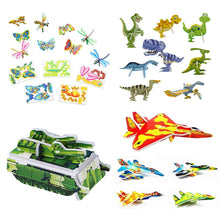 Laden Sie das Bild in den Galerie-Viewer, 🎁Lernspielzeug für Kinder 3D-Puzzle（10 Stück）👣