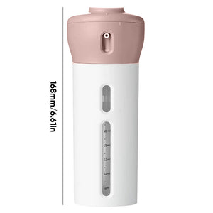 4-in-1-Flasche mit tragbarem Hautpflegespender