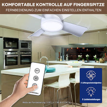 Laden Sie das Bild in den Galerie-Viewer, Deckenventilator mit Licht