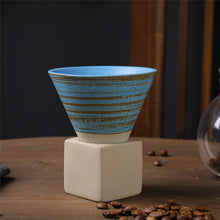 Laden Sie das Bild in den Galerie-Viewer, Retro-Kaffeetasse aus Keramik