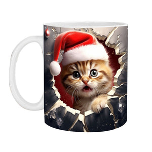 ☃️Weihnachtliche 3D-Tasse aus Keramik