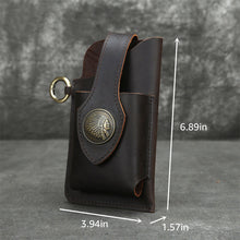 Laden Sie das Bild in den Galerie-Viewer, Multifunktionale Handytasche aus Leder