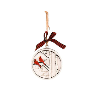 💖Handmade Memorial Ornament mit Kardinälen