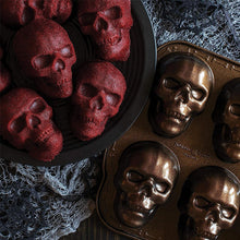 Laden Sie das Bild in den Galerie-Viewer, 💀3D-Schädelform – Backform aus Aluminium💀