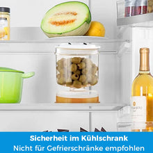 Laden Sie das Bild in den Galerie-Viewer, Essiggurken- und Olivenglasbehälter mit Sieb💗