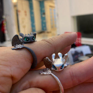 Verstellbarer Drachenpaarring (KAUFEN SIE EINEN KOSTENLOSEN)
