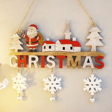 Laden Sie das Bild in den Galerie-Viewer, Kreative weihnachtliche Wanddekoration aus Holz