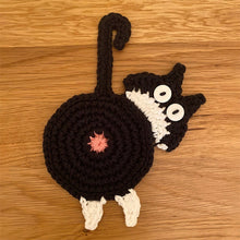 Laden Sie das Bild in den Galerie-Viewer, 😻Süßer Katzenarsch Strickuntersetzer✨
