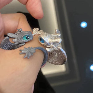 Verstellbarer Drachenpaarring (KAUFEN SIE EINEN KOSTENLOSEN)