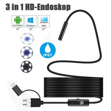 Laden Sie das Bild in den Galerie-Viewer, Halbstarre, flexible Autofokus-WLAN-Endoskopkamera