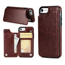 Laden Sie das Bild in den Galerie-Viewer, Brieftasche aus Leder/ Handyhülle für iPhone, mit Kartenfächern