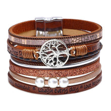 Laden Sie das Bild in den Galerie-Viewer, Baum des Lebens Multi-Ring-Armband mit Perlen