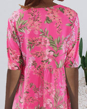 Laden Sie das Bild in den Galerie-Viewer, Skiftkjole med blomstertrykk