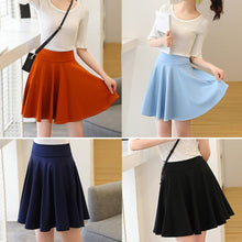 Laden Sie das Bild in den Galerie-Viewer, A-line elastische Taille Plissee Shorts Rock