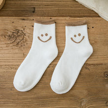 Laden Sie das Bild in den Galerie-Viewer, Schönes Lächeln Gesicht Baumwoll Socken