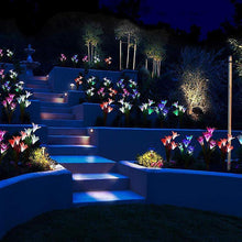 Laden Sie das Bild in den Galerie-Viewer, Solarbetriebene LED-Blume, Solar Garten  Stake Lichter