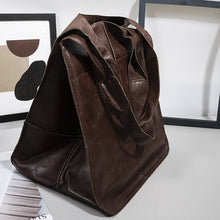 Laden Sie das Bild in den Galerie-Viewer, Frauen übergroße Leder Handtaschen