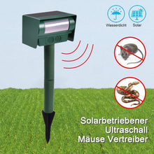 Laden Sie das Bild in den Galerie-Viewer, Solarbetriebener Ultraschall Schädlinge Mäuse Vertreiber
