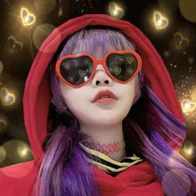 Laden Sie das Bild in den Galerie-Viewer, Große übergroße herzförmige Sonnenbrille für Frauen