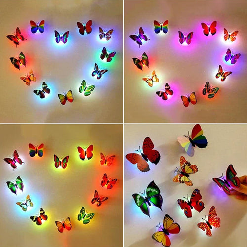 🦋Leuchtender Schmetterling Wandaufkleber