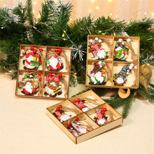 Laden Sie das Bild in den Galerie-Viewer, 🎉🎉Hölzernes Zwerg Weihnachtsschmuck Set