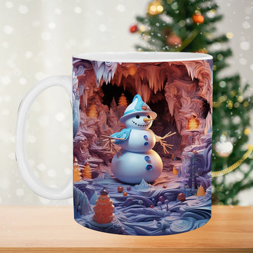 ☃️Weihnachtliche 3D-Tasse aus Keramik