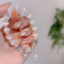 Laden Sie das Bild in den Galerie-Viewer, Imitation Katzenauge Kristall Schmetterling Armband