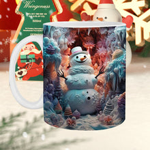 Laden Sie das Bild in den Galerie-Viewer, ☃️Weihnachtliche 3D-Tasse aus Keramik