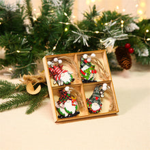 Laden Sie das Bild in den Galerie-Viewer, 🎉🎉Hölzernes Zwerg Weihnachtsschmuck Set
