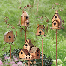 Laden Sie das Bild in den Galerie-Viewer, 🐦Kreative Garten-Vogelhaus-Dekoration Aus Metall