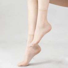 Laden Sie das Bild in den Galerie-Viewer, Unsichtbare und rutschfeste Crystal Silk Socken