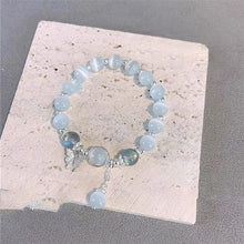 Laden Sie das Bild in den Galerie-Viewer, Imitation Katzenauge Kristall Schmetterling Armband