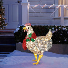 Laden Sie das Bild in den Galerie-Viewer, Weihnachtsdekoration>>Leuchtendes Huhn mit Schal