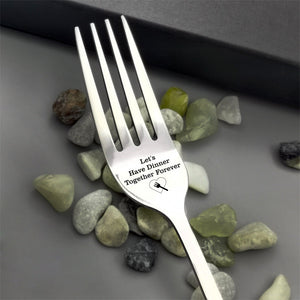 💝Gravierte Gabel - Bestes lustiges Geschenk für einen geliebten Menschen