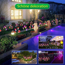 Laden Sie das Bild in den Galerie-Viewer, Solarbetriebene LED-Blume, Solar Garten  Stake Lichter
