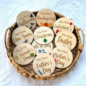 💓Baby Meilenstein-Schilder-Set (10 Stück)💓