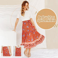 Laden Sie das Bild in den Galerie-Viewer, Bedrucktes Spitzenkleid