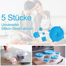 Laden Sie das Bild in den Galerie-Viewer, Universeller Silikon-Stretchdeckel (5 Stücke)