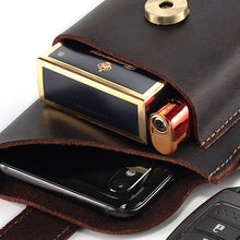 Laden Sie das Bild in den Galerie-Viewer, Multifunktionale Handytasche aus Leder